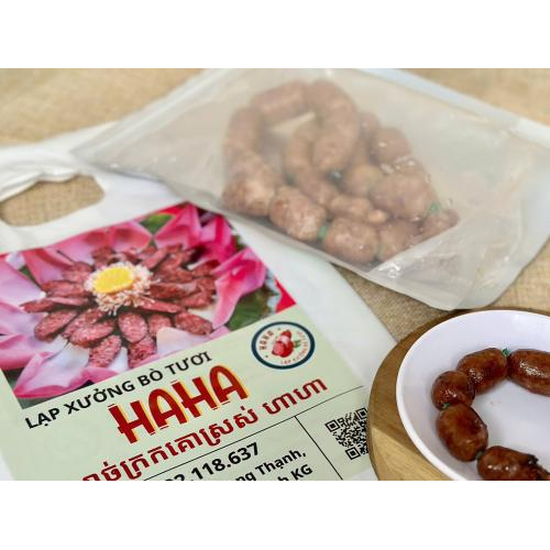 Lạp Xưởng Bò Tươi HaHa – Túi 500gr