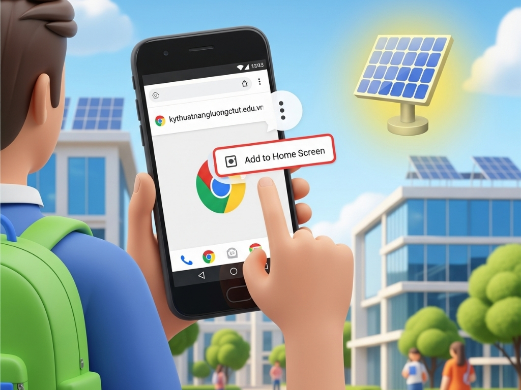 1. Trên Android (Chrome):