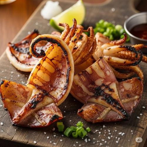Rã đông mực với nước