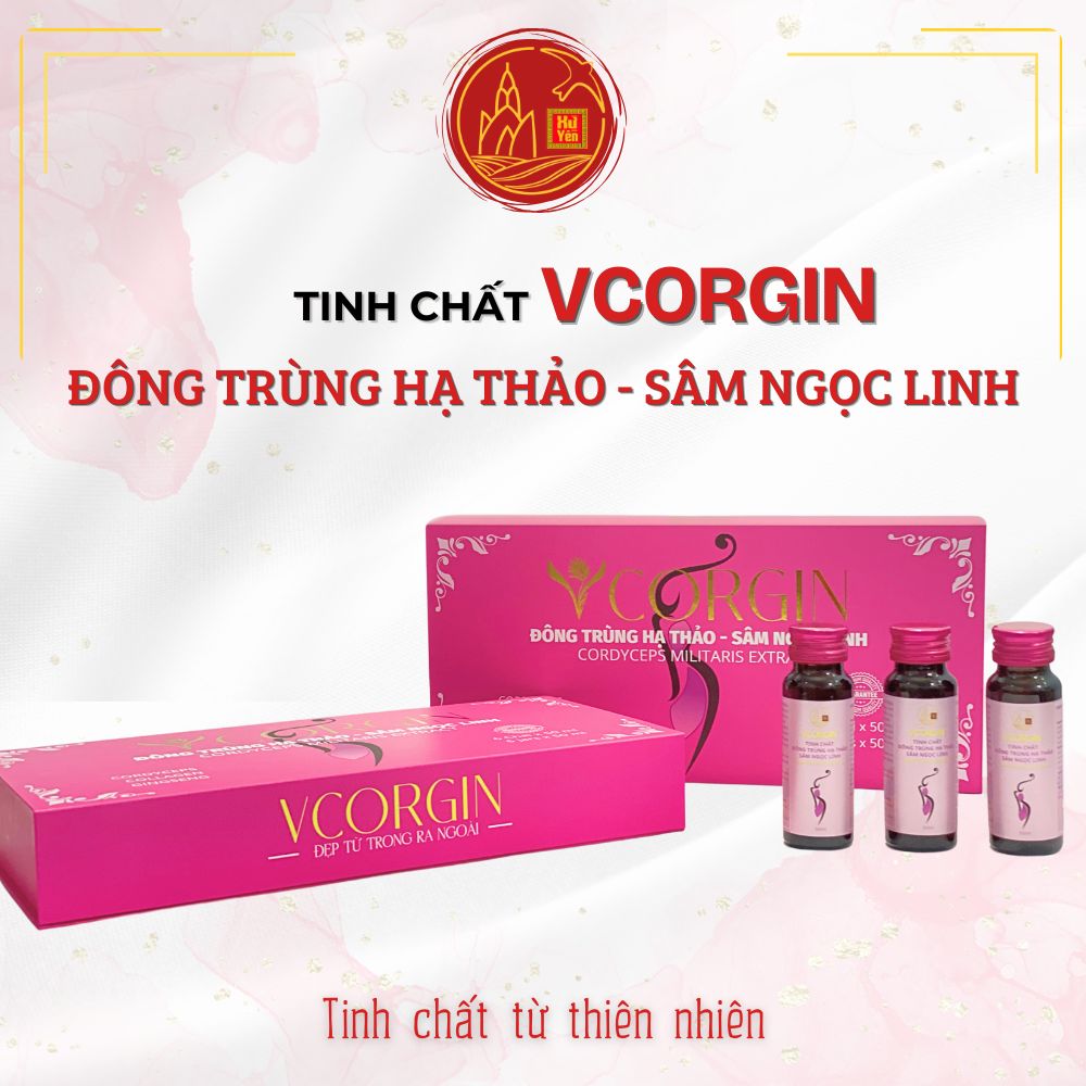 Tinh chất đông trùng hạ thảo, sâm ngọc linh VCORGIN giải pháp cho làn da