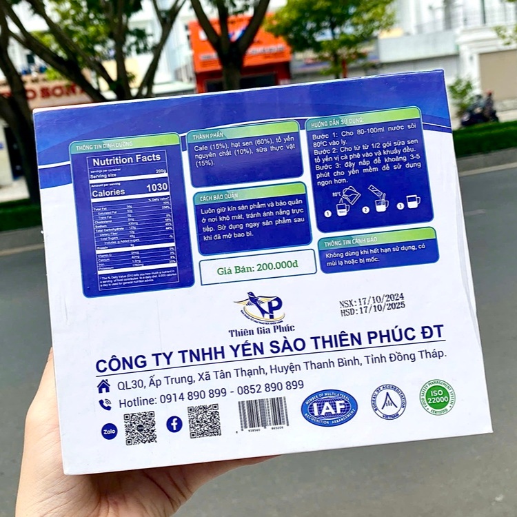 Cách pha sữa sen tổ yến vị cà phê