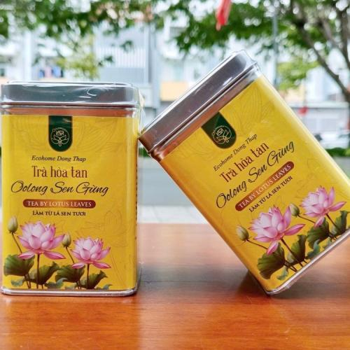 Trà oolong sen gừng cuốn hút