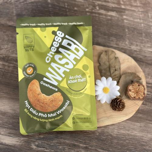 Snack Hạt Điều Vị Phô Mai Wasabi 50g (Bịch)