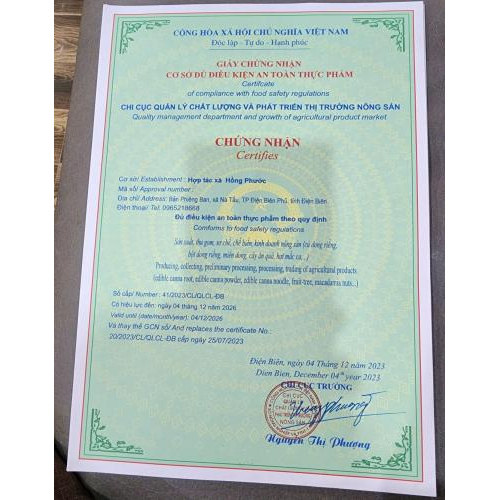 3. Giấy chứng nhận cơ sở đủ điều kiện ATTP