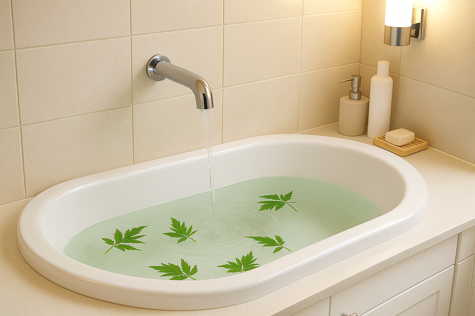 4. Tắm lá đinh lăng cho bé sơ sinh – Cẩn trọng và an toàn