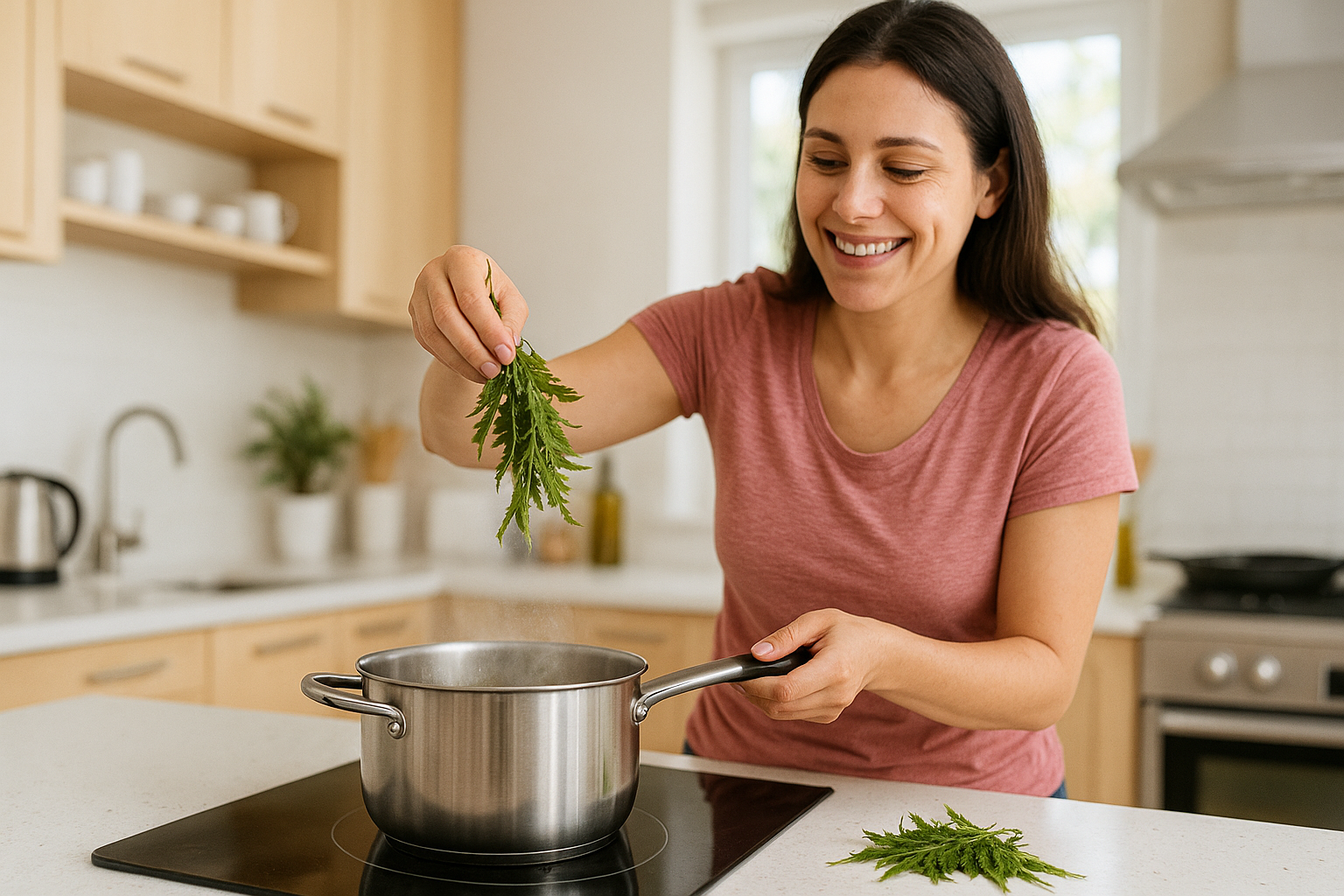 2. Cách nấu nước tắm lá đinh lăng