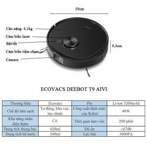 ECOVACS DEEBOT OZMO T9 AIVI – Bản Nội Địa