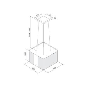 Máy Treo Hút Mùi Malloca CUBE F-181