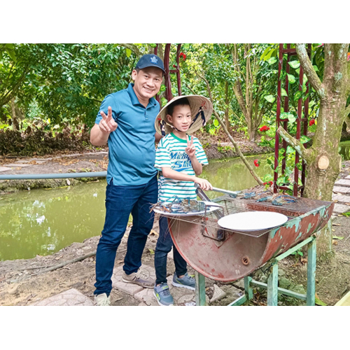 Câu tôm giải trí – Thư giãn giữa không gian miệt vườn