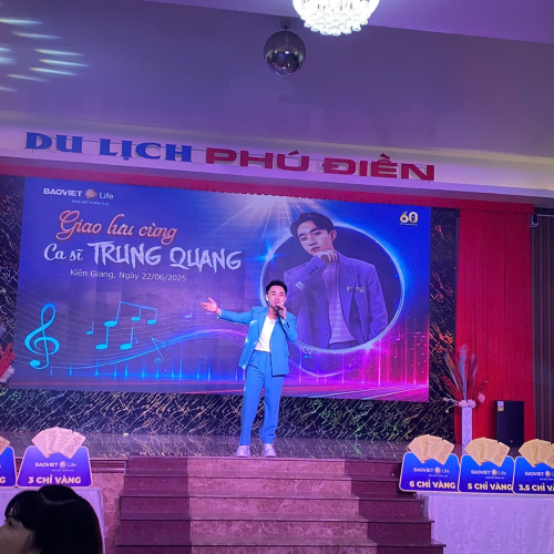 Đêm Nhạc Giao Lưu Với Ca Sĩ Trung Quang – Sự Kết Hợp Ấn Tượng Giữa Phú Điền Và Bảo Hiểm Bảo Việt