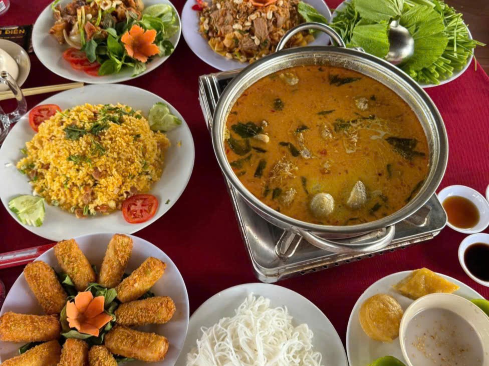 Mức giá đồ ăn tại Khu du lịch Phú Điền