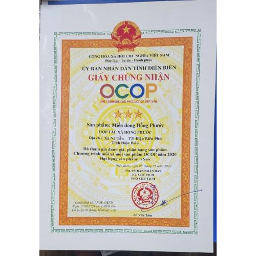Giấy chứng nhận OCOP