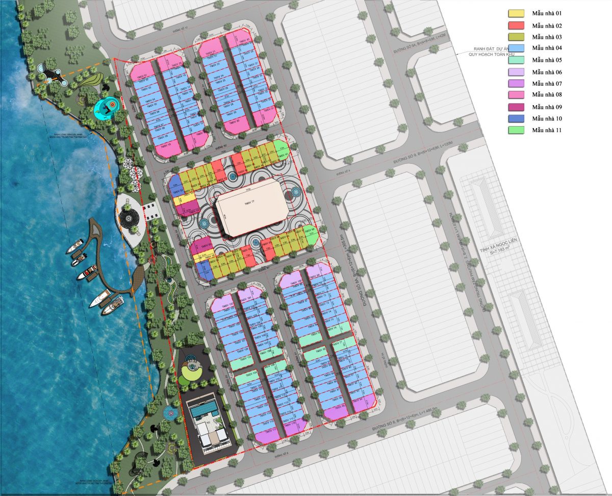 Quy mô dự án Riverside Commercial Zone Bạc Liêu