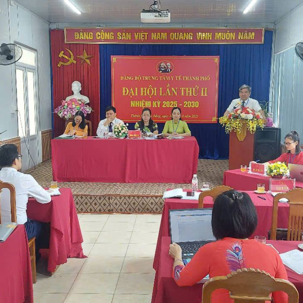 Đại hội Đảng bộ Trung tâm Y tế TP Cao Bằng nhiệm kỳ 2025–2030 thành công tốt đẹp