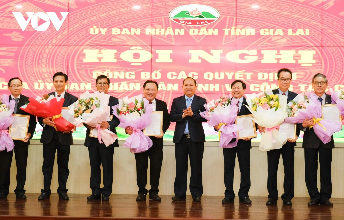 Gia Lai công bố nhân sự lãnh đạo các sở sau sắp xếp, hợp nhất tổ chức