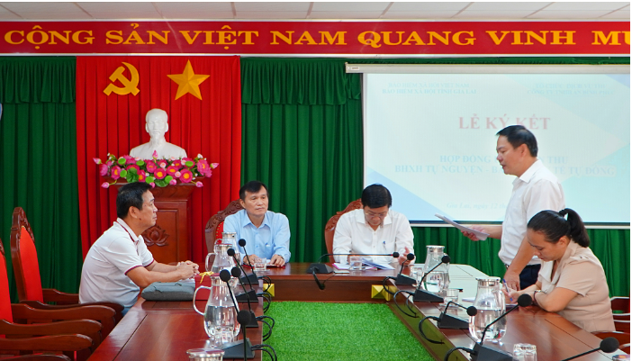 BHXH tỉnh Gia Lai ký kết hợp đồng ủy quyền thu với Công ty TNHH An Bình Phúc