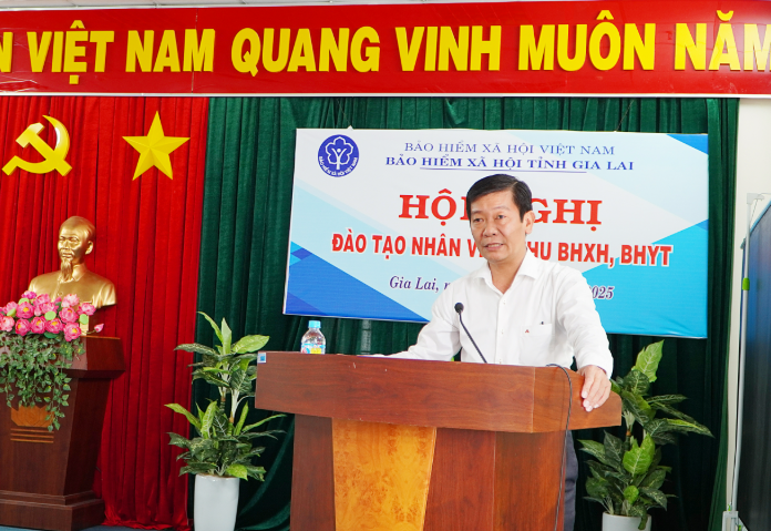 BHXH Gia Lai tập huấn, nâng cao kỹ năng cho đội ngũ nhân viên dịch vụ thu BHXH, BHYT