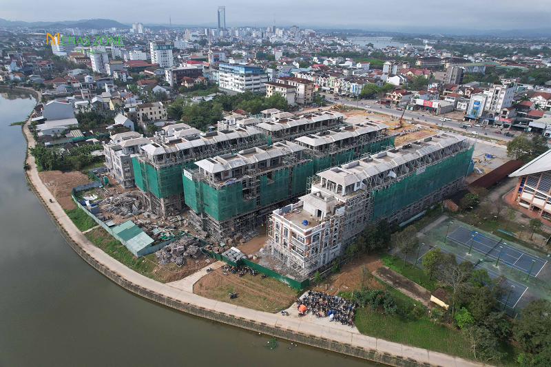 Tiến độ dự án Menas Zone Vỹ Dạ
