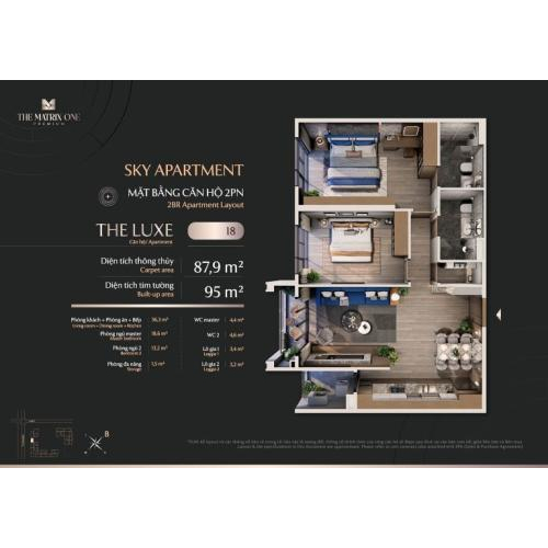 Quy mô dự án The Matrix One Premium