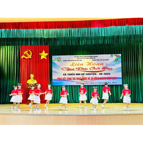 Liên hoan giai điệu tuổi hồng, thiếu nhi kể chuyện hè và Tổng kết công tác hoạt động hè xã năm 2025