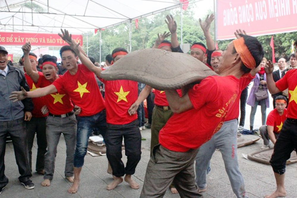 Hội thi pháo đất Vĩnh Bảo trò chơi dân gian mang đậm tinh thần thượng võ