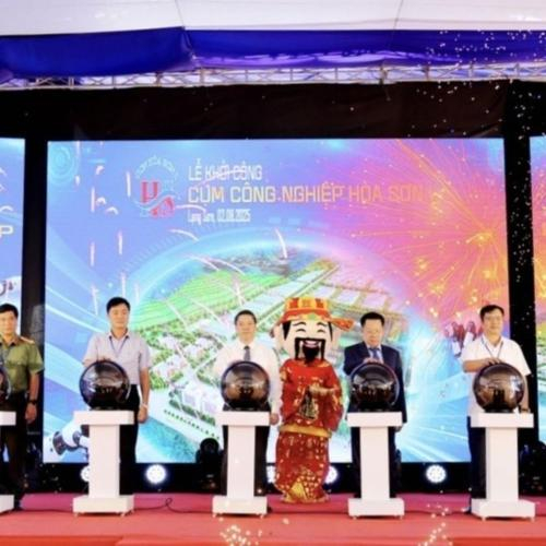 Khởi Công Dự án Cụm Công Nghiệp Hòa Sơn I Gần 725 Tỉ Đồng
