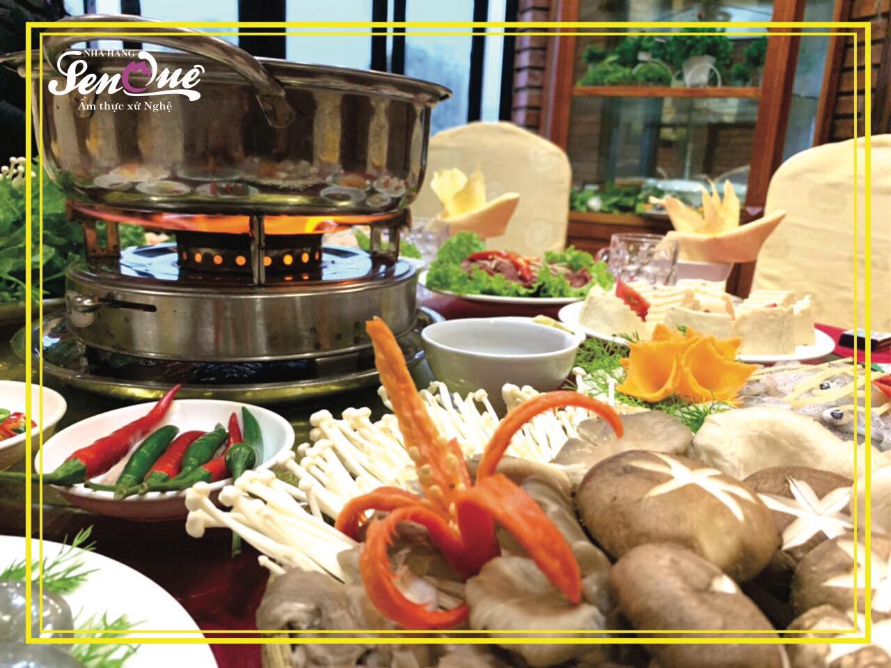 1.2 Thực đơn tại Nhà hàng Sen Quê