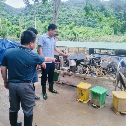 Lãnh Dạo Sở Y Tế Và Lãnh Dạo Trung Tâm Kiểm Soát Bệnh Tật Tỉnh Nghệ An Kiểm Tra Thiệt Hại, Hỗ Trợ Các Dịa Phương Bị Ảnh Hưởng Do Bão Số 3