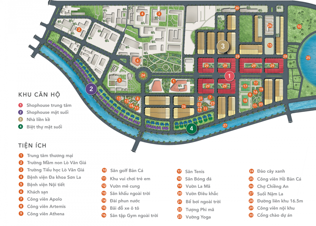 Quy mô dự án Picenza Riverside Sơn La