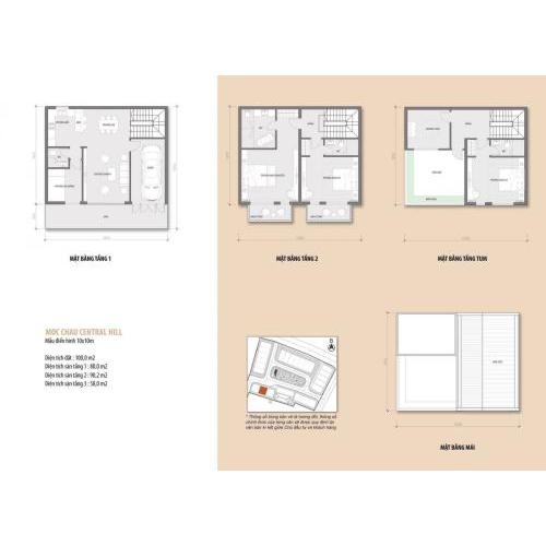 Quy mô dự án Mộc Châu Central Hill Sơn La