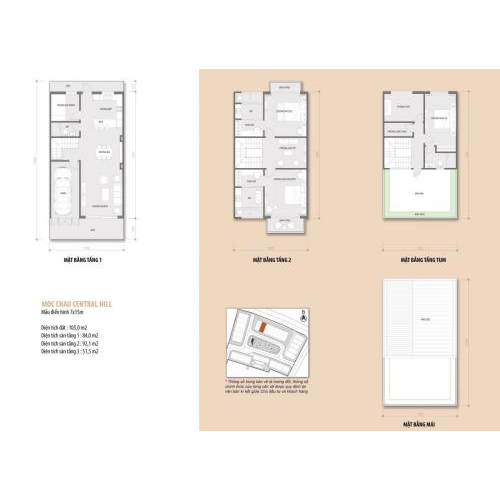 Quy mô dự án Mộc Châu Central Hill Sơn La
