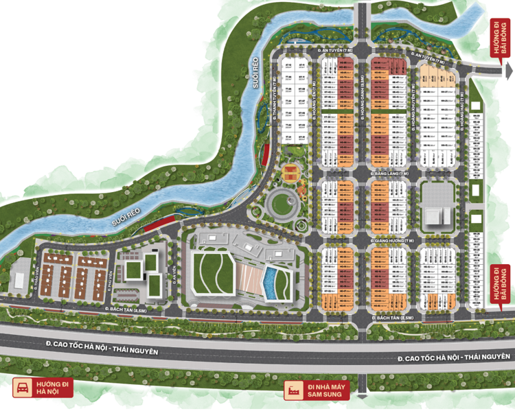 Quy mô dự án Homie City Thái Nguyên