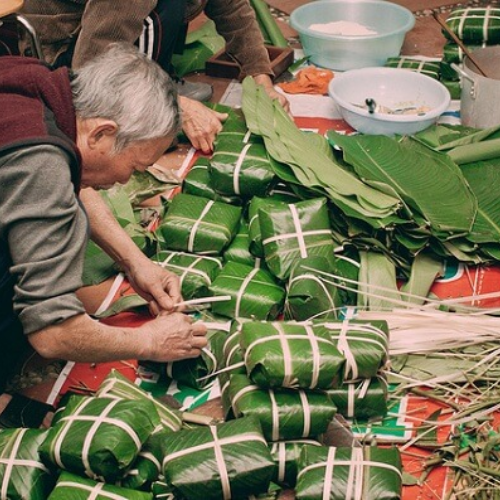 Làng Nghề Làm Bánh Chưng Bờ Đậu