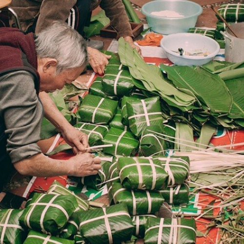 Làng Nghề Làm Bánh Chưng Bờ Đậu