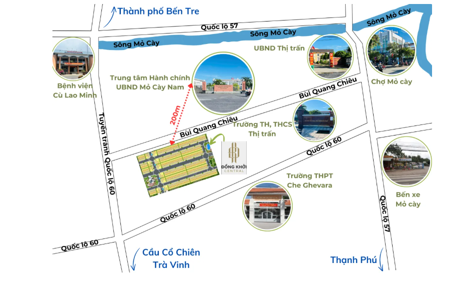 Quy mô dự án Đồng Khởi Central Bến Tre