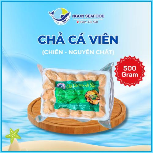 Chả Cá Viên Nguyên Chất (Chiên) - Hút Chân Không - Khay 500gr