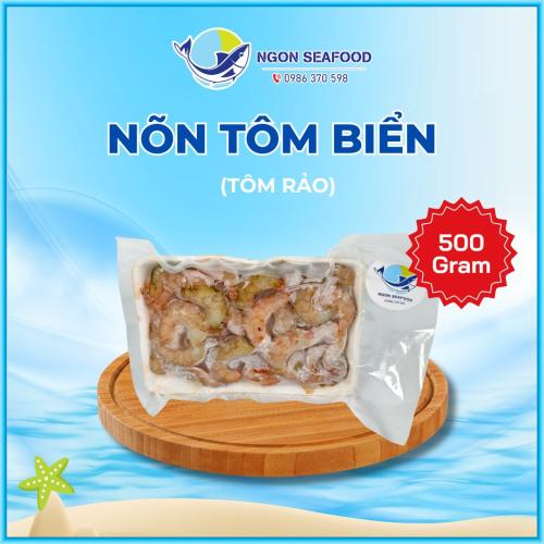 Nõn Tôm Rảo Biển - Hút Chân Không - Khay 500gr