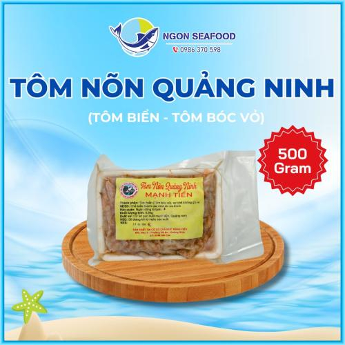 Tôm Nõn Quảng Ninh - Hút Chân Không - Khay 500gr