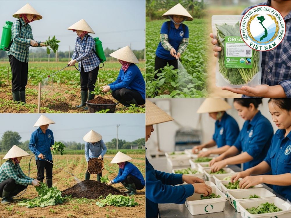 1. Chuỗi canh tác hữu cơ & bao bì phân hủy sinh học