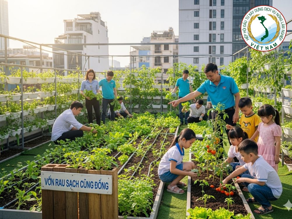 4. Dự án nông nghiệp đô thị & vườn trên mái