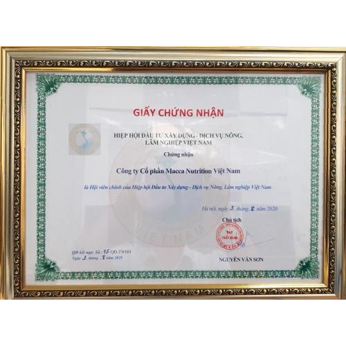 Chứng nhận Kết nạp Hội viên