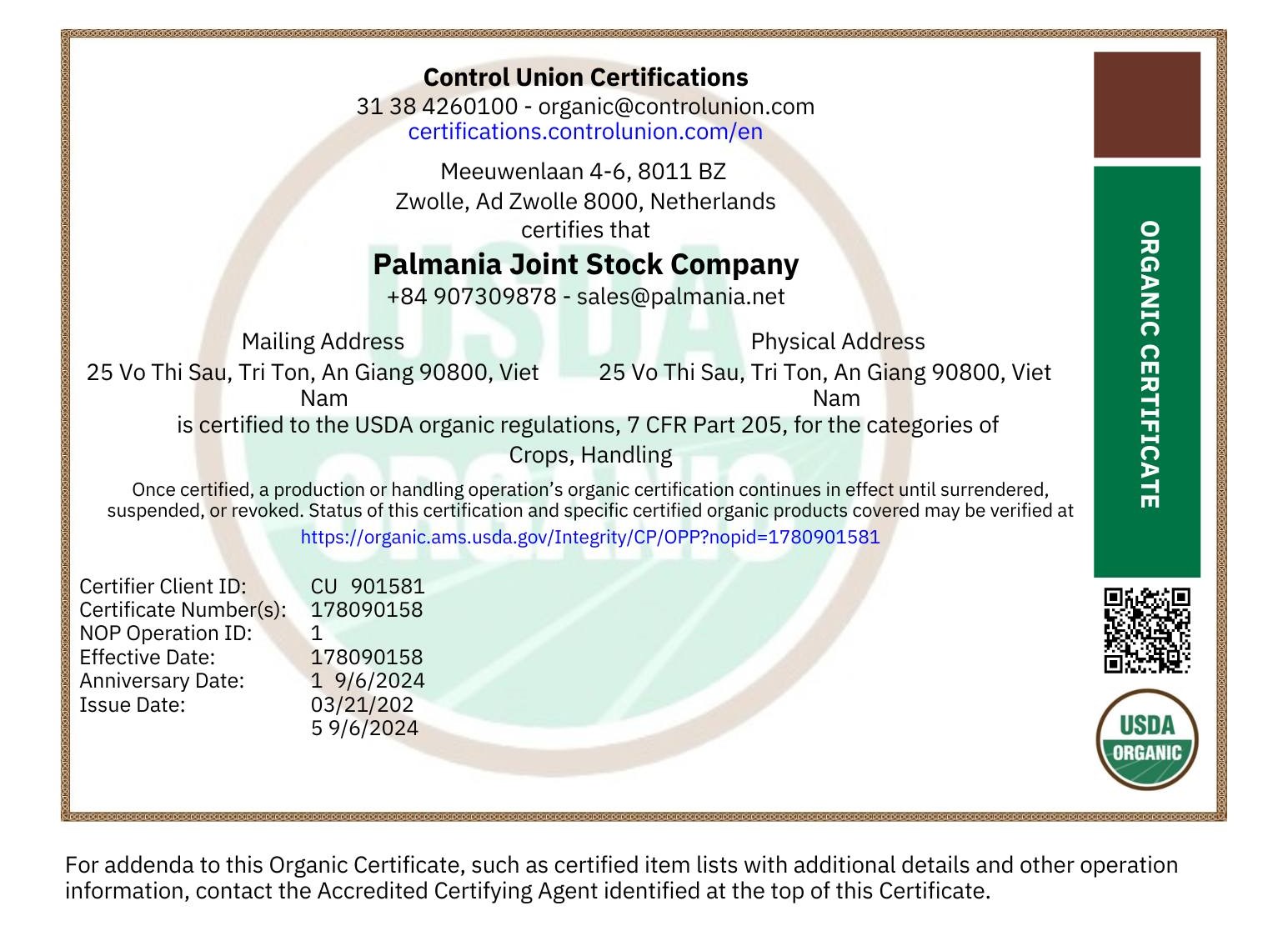 USDA ORGANIC
