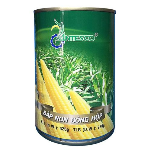 Bắp Non Đóng Hộp Antesco 425g - Baby Corn Whole