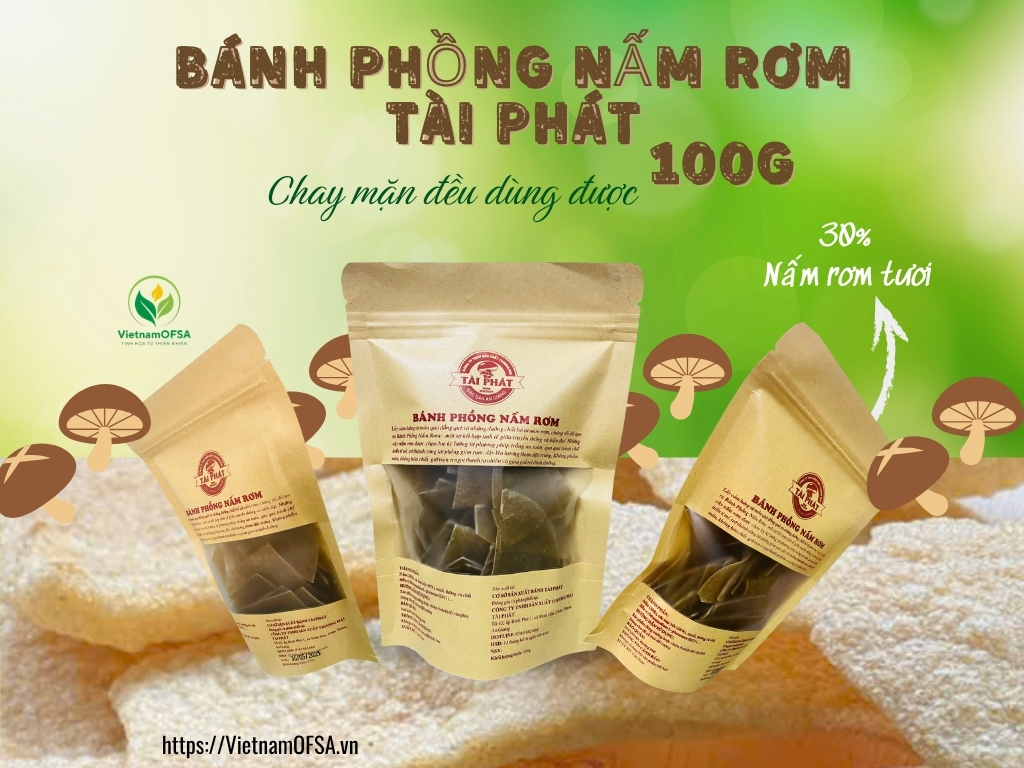 Bánh Phồng Nấm Rơm – Quà Tặng Quê Chất!