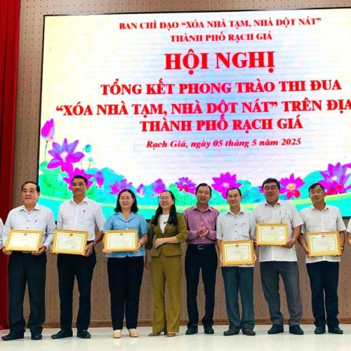 Thành Phố Rạch Giá Tổ Chức Tổng Kết Phong Trào Xóa Nhà Tạm, Nhà Dột Nát Năm 2025