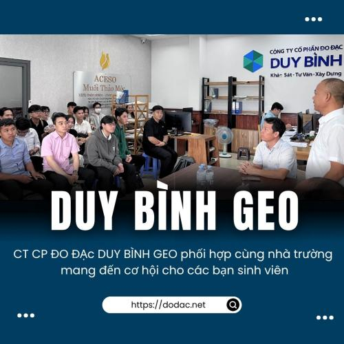 Duy Bình Geo Phối Hợp Cùng Nhà Trường: Mang Đến Cơ Hội Cho Các Bạn Sinh Viên
