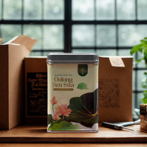 Trà Oolong Sen Sữa Hộp 10 Gói x 15 gr