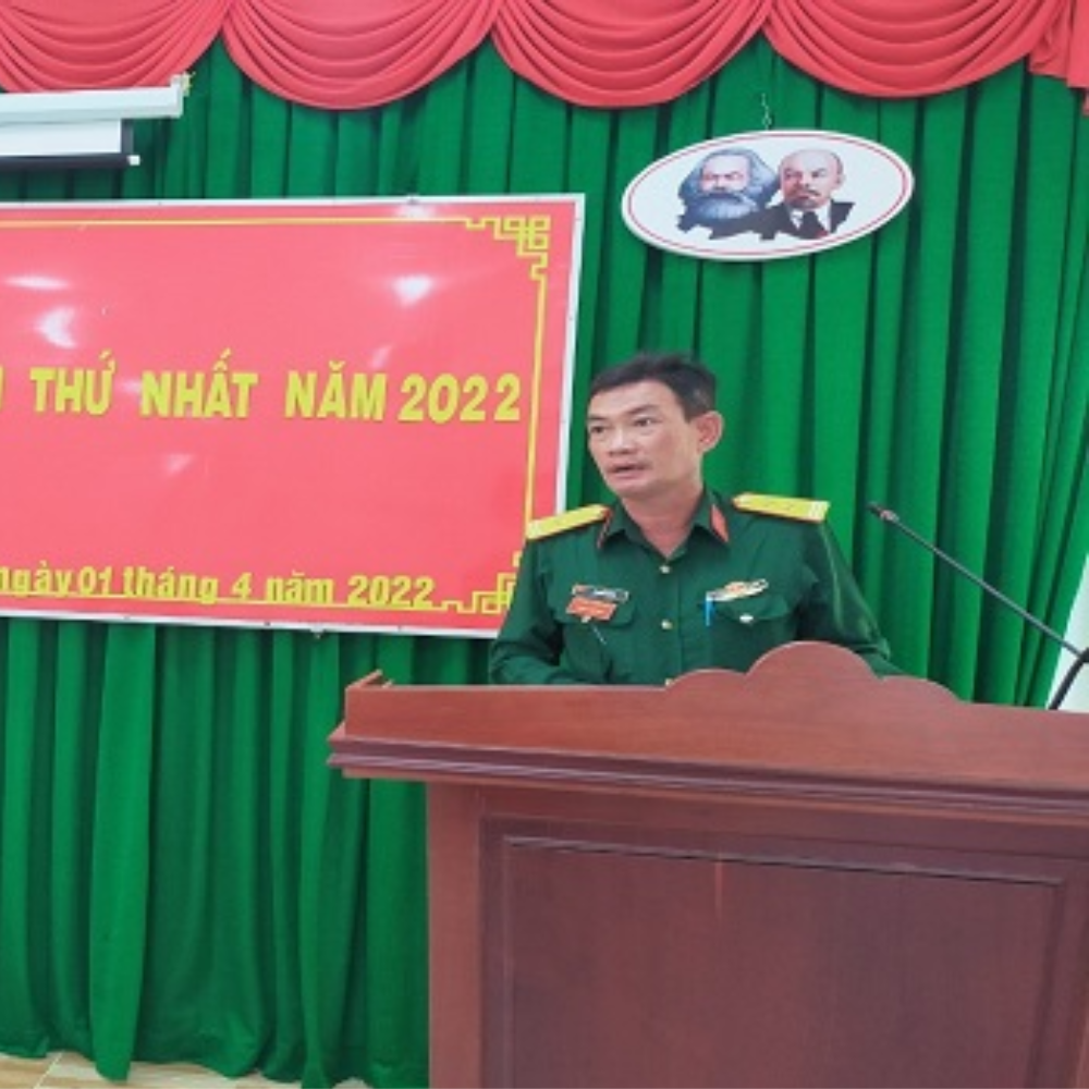 Ban CHQS Huyện Kiên Hải Khai Giảng Lớp Huấn Luyện Chiến Sỹ Dân Quân Tự Vệ Năm Thứ Nhất Năm 2022.