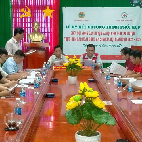 Kiên Hải: Ký Kết Chương Trình Phối Hợp Tổ Chức Hoạt Động Nhân Đạo, Thiện Nguyện Và An Sinh Xã Hội Giai Đoạn 2024-2029