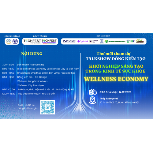 Talkshow Đồng Kiến tạo KHỞI NGHIỆP SÁNG TẠO TRONG KINH TẾ SỨC KHỎE – WELLNESS ECONOMY